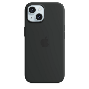 iPhone 15 Silicone Case sa MagSafe-om - Black
