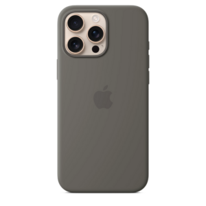 iPhone 16 Pro Max Silicone Case sa MagSafe-om - Stone Grey